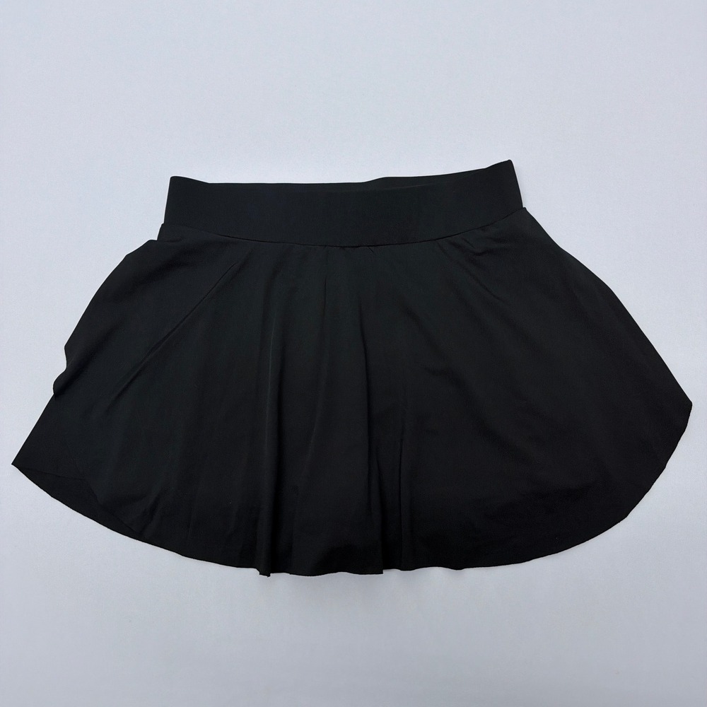Black Athletic Skort with Pockets Built-in Shorts Tennis Golf Skirt Mens Size M